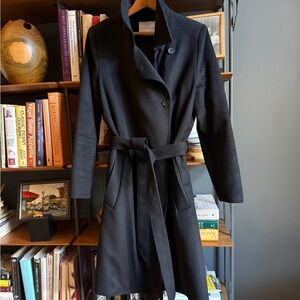 Everlane Black Cashmere Trench Coat for Women